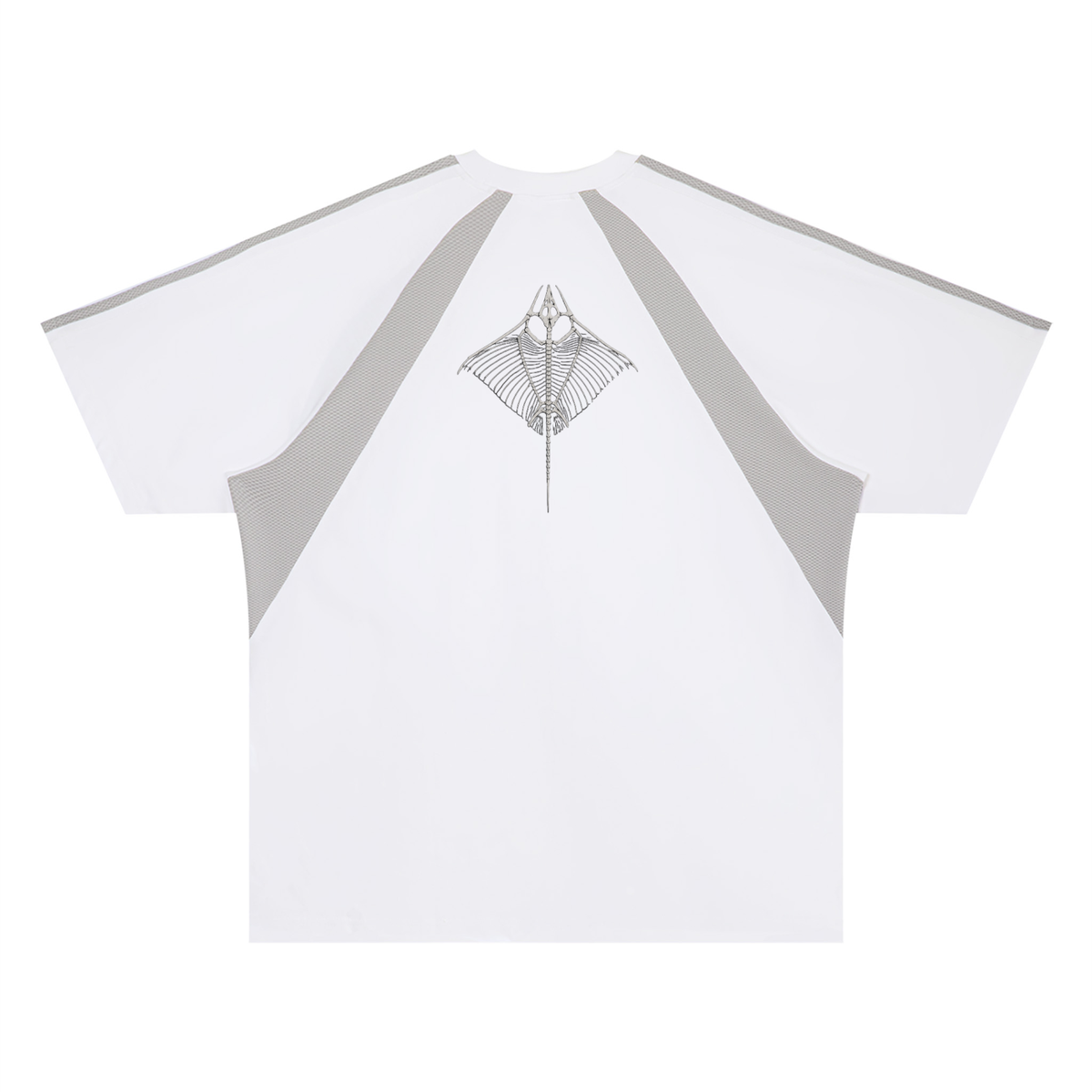 Unisex 'Manta Ray' Paneled T-Shirt