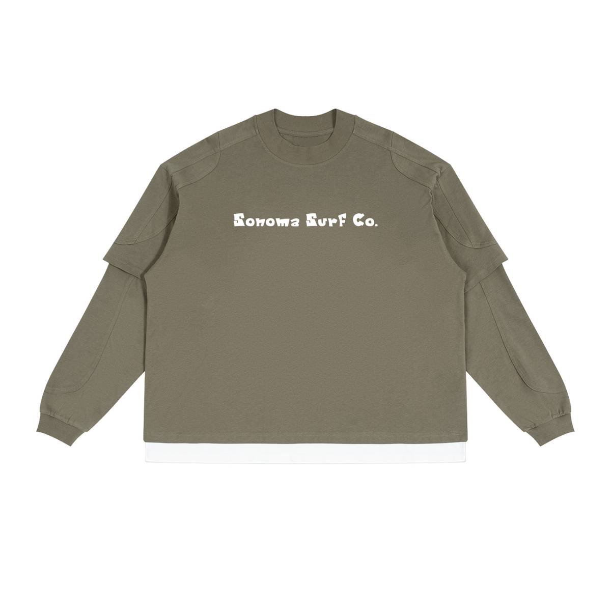 Unisex Paneled Layer Color Block T-Shirt