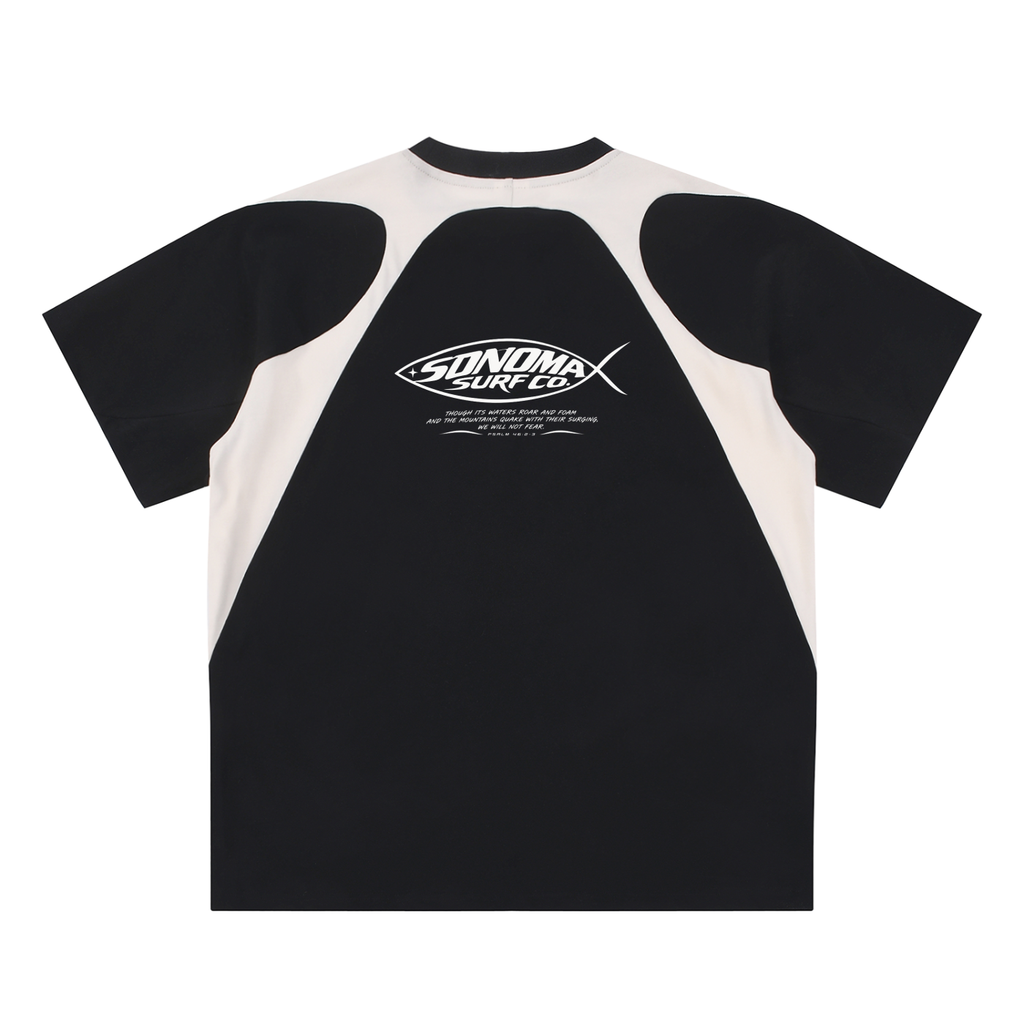 Men's Contrast Panel Cotton T-Shirt
