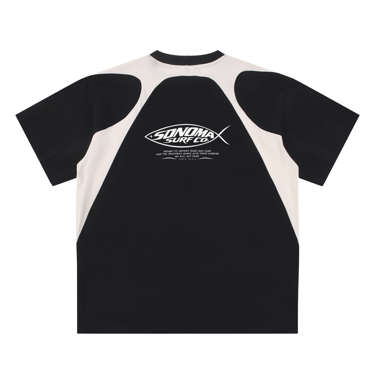 Men's Contrast Panel Cotton T-Shirt