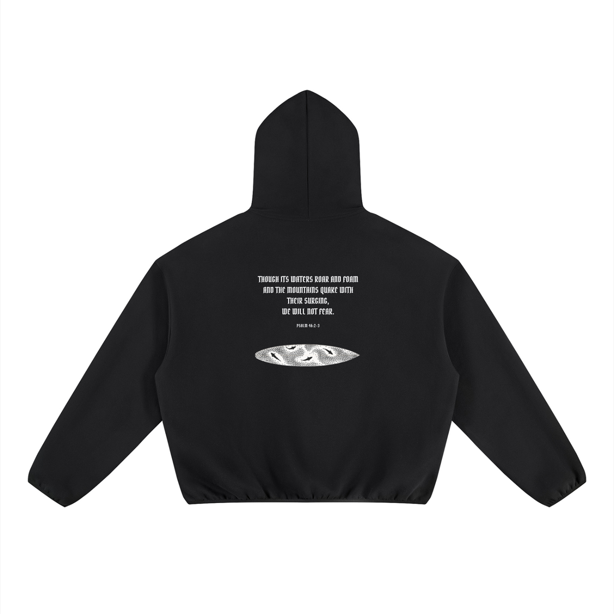 Unisex Boxy Piping Fleece Hoodie