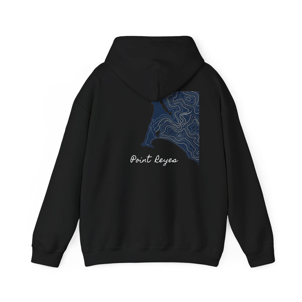 Sonoma Sundry 'Point Reyes' Hoodie — Coastal Topographic Graphic Hooded Sweatshirt