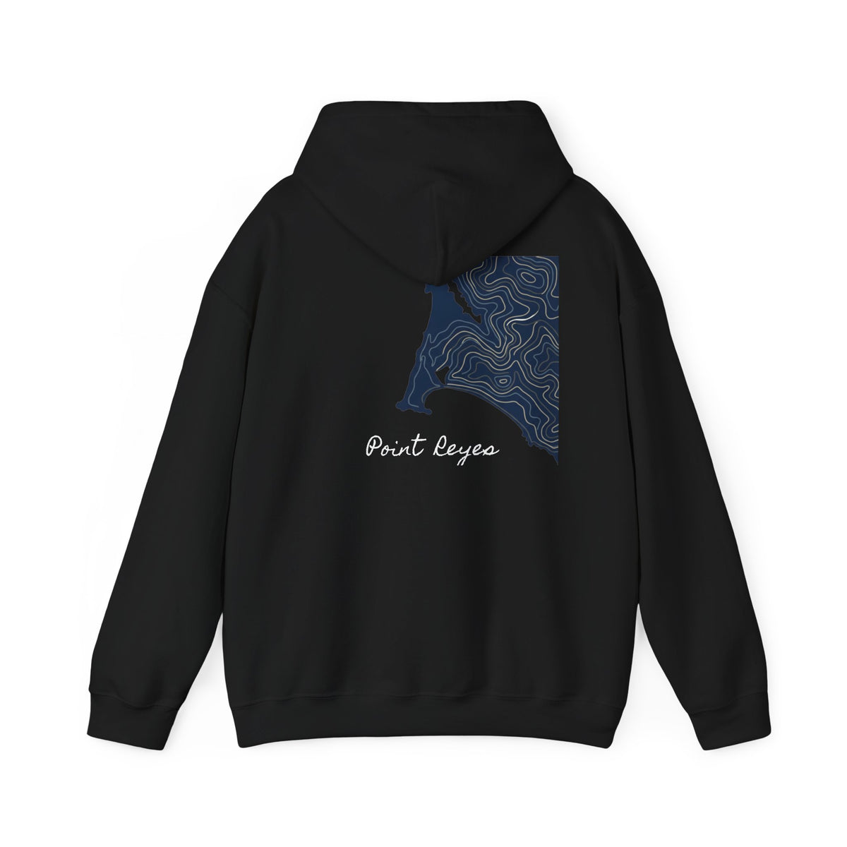 Sonoma Sundry 'Point Reyes' Hoodie — Coastal Topographic Graphic Hooded Sweatshirt