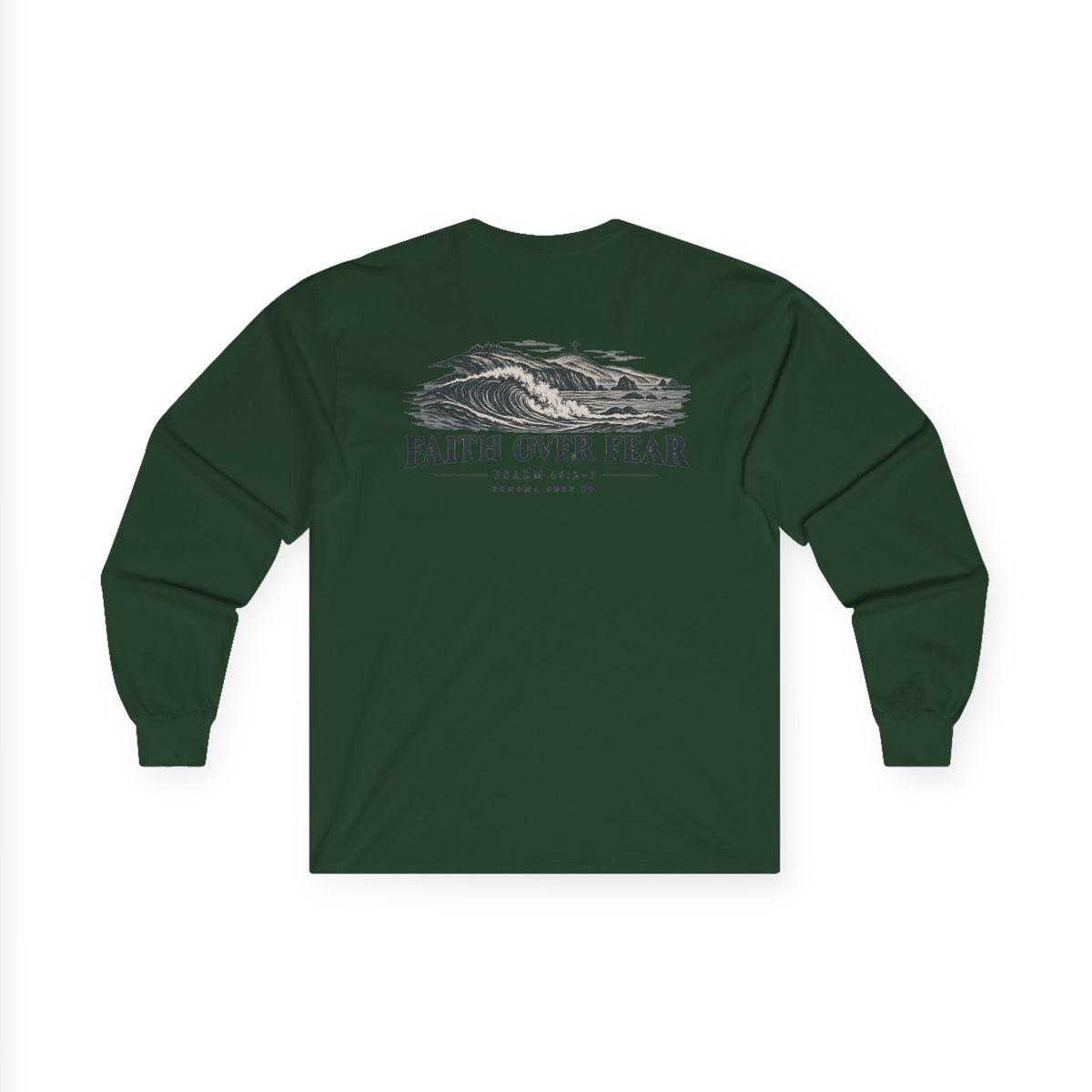 Faith Over Fear Long Sleeve — Scenic Mountain Surf