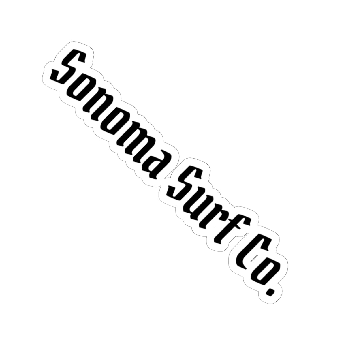 Sonoma Surf Co. Kiss-Cut Sticker — Vintage Script Surf Brand Decal