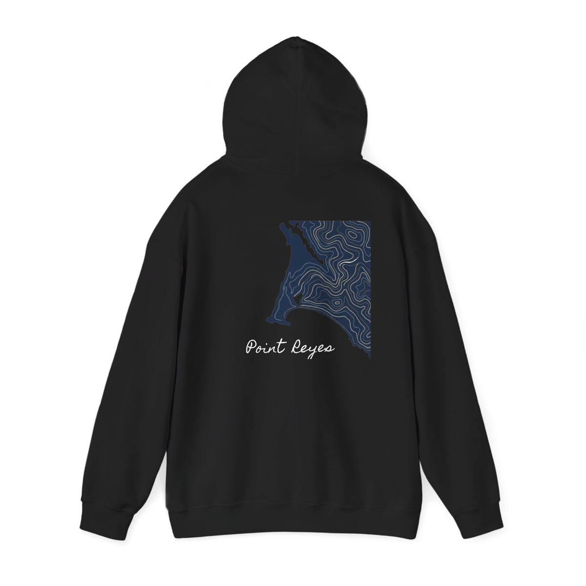 Sonoma Sundry 'Point Reyes' Hoodie — Coastal Topographic Graphic Hooded Sweatshirt