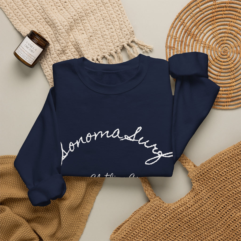 Classic White Crewneck Sweatshirt