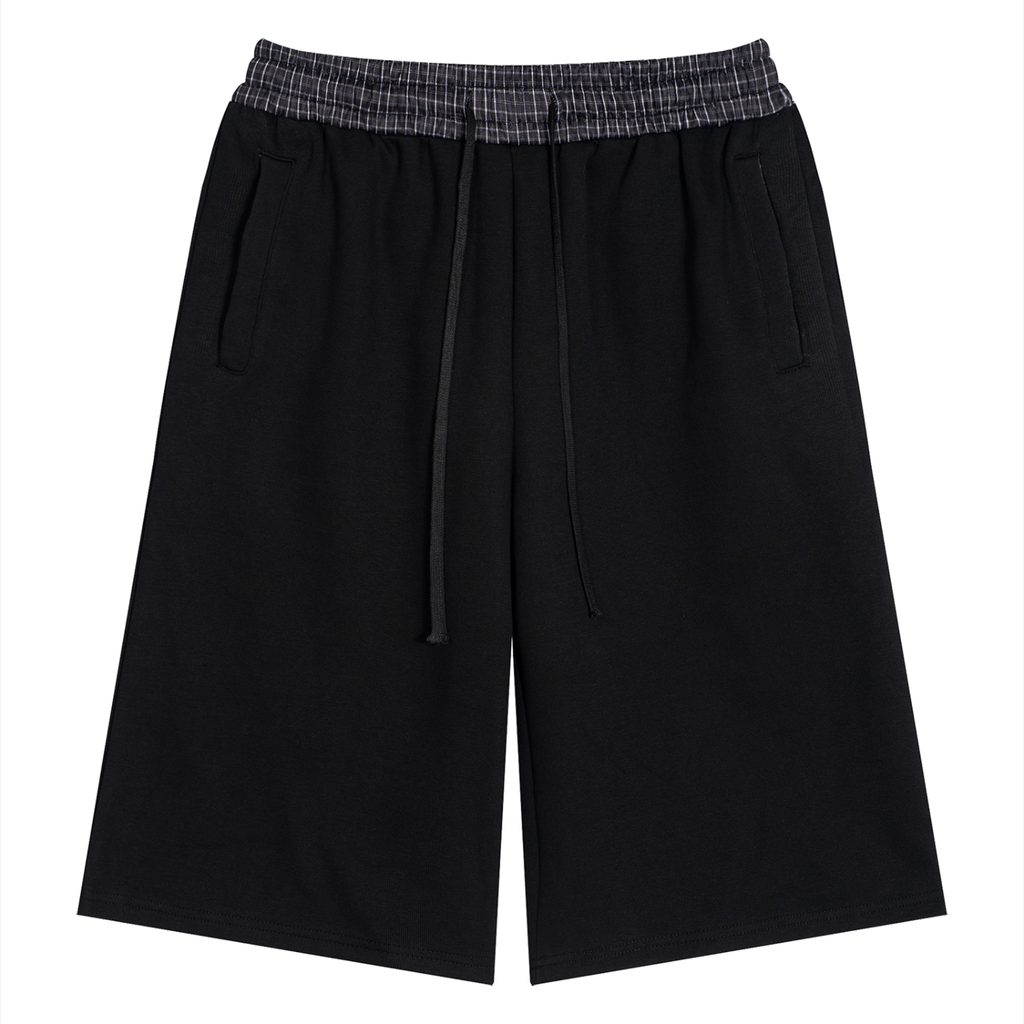 Men's Plaid Waistband Shorts
