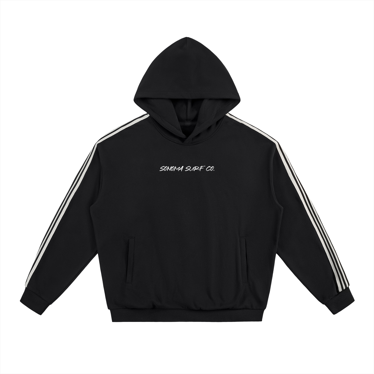 Side Stripe Drop-Shoulder Hoodie