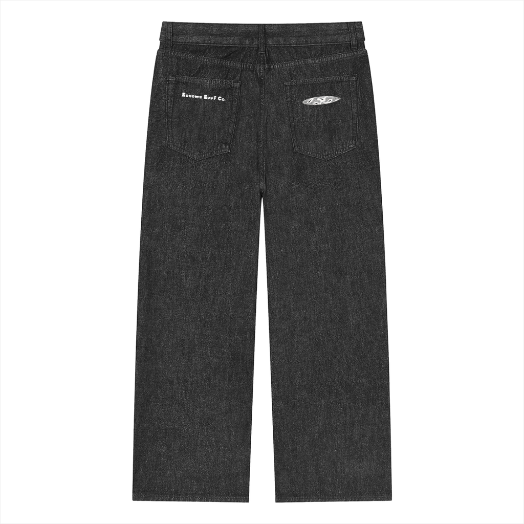 Unisex Vintage Wash Straight Leg Jeans