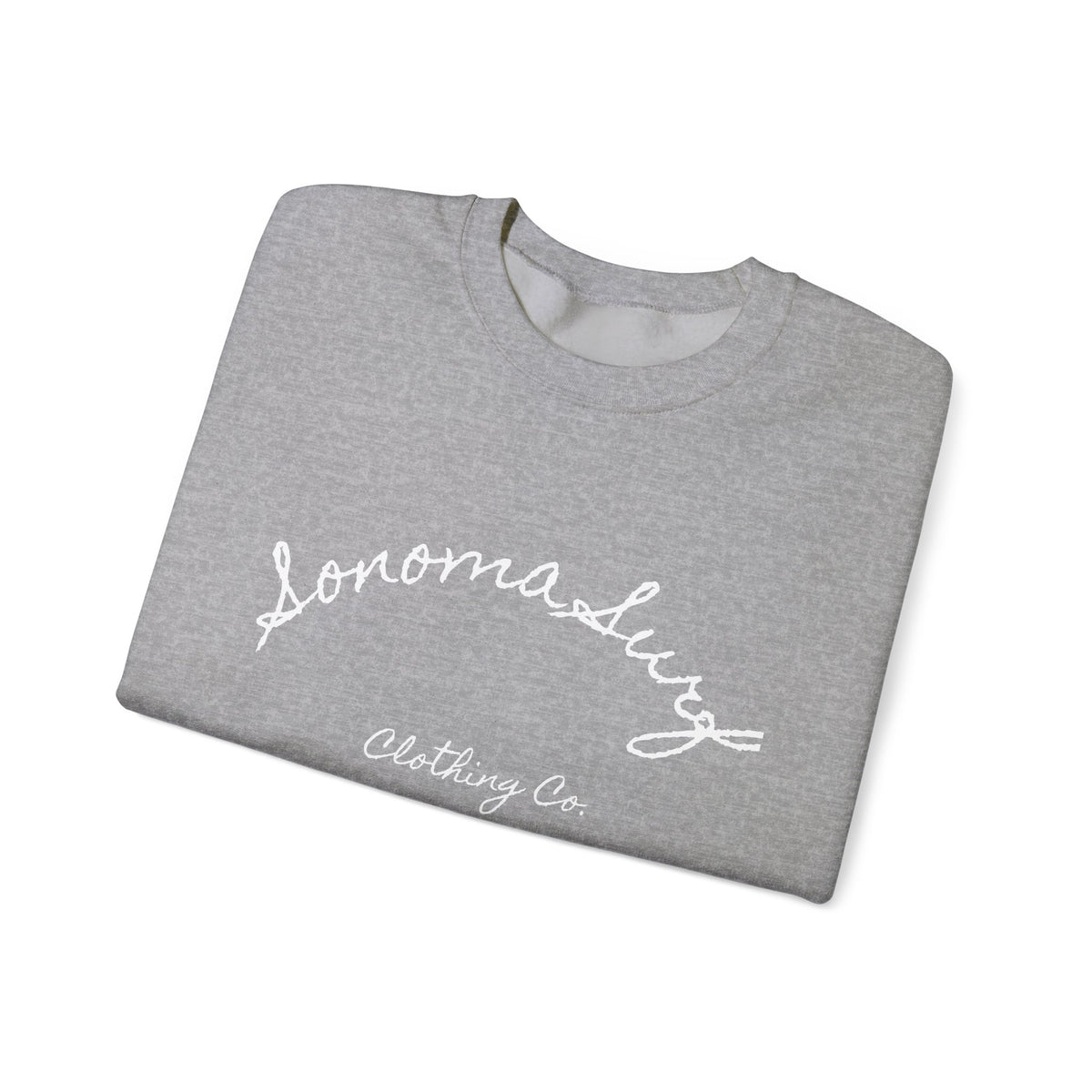 Classic White Crewneck Sweatshirt