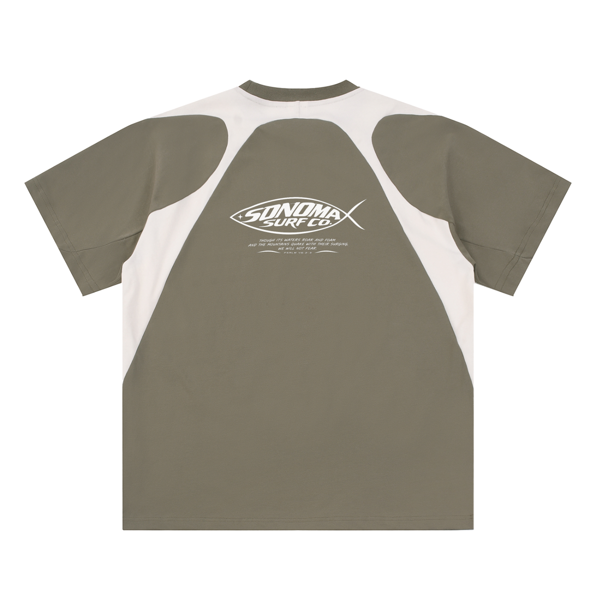 Men's Contrast Panel Cotton T-Shirt