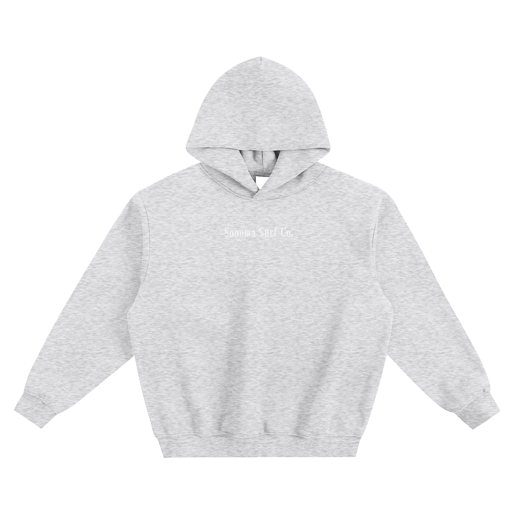 Embroidered Verse Fleeced Boxy Hoodie