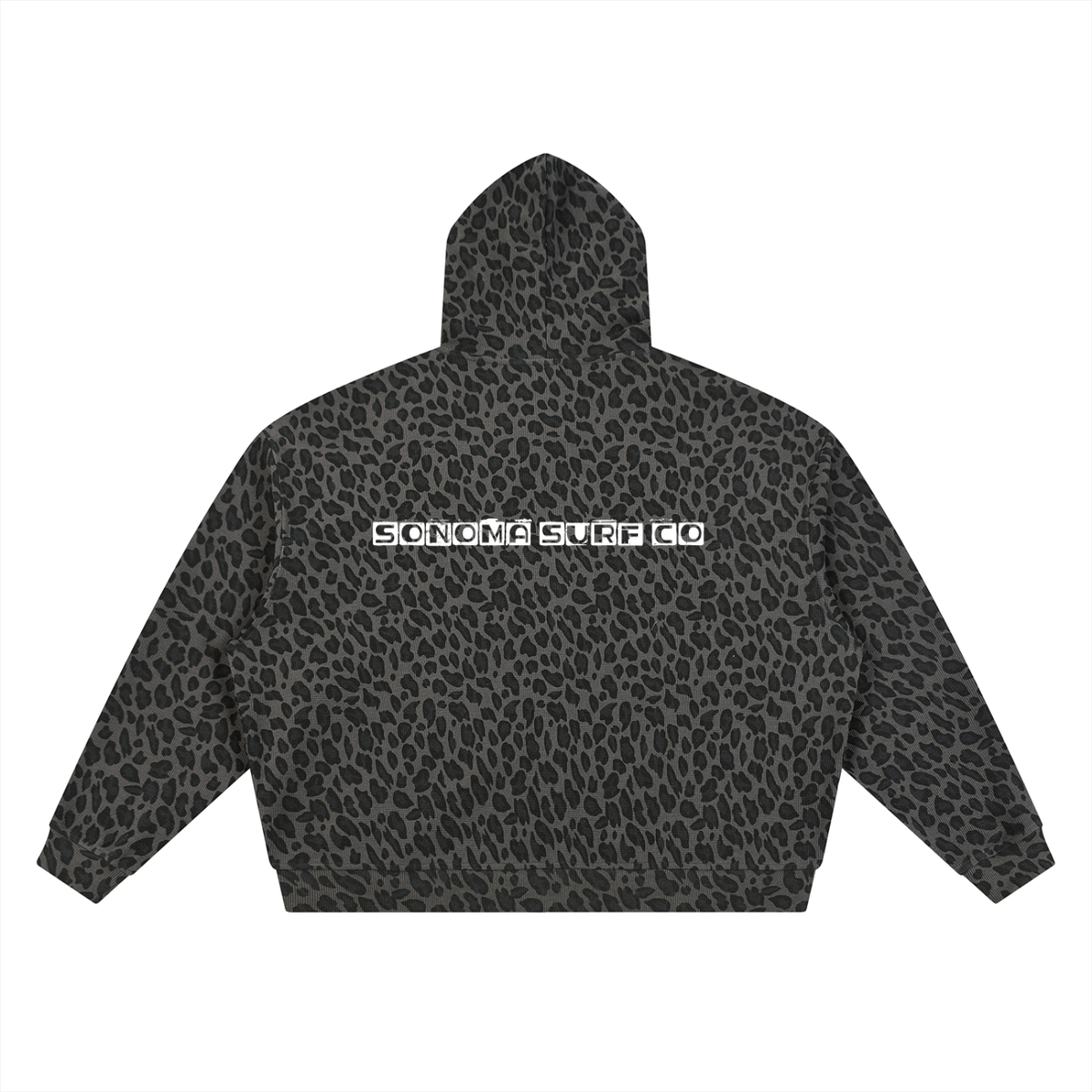 Women's Leopard Waffle Full Zip