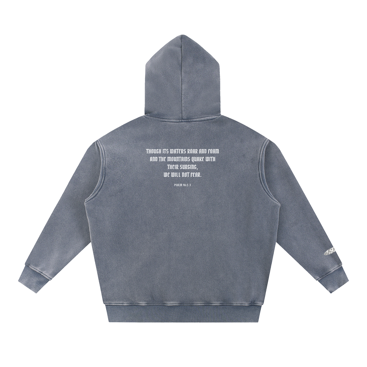 Snow Wash Fleece Oversize Hoodie