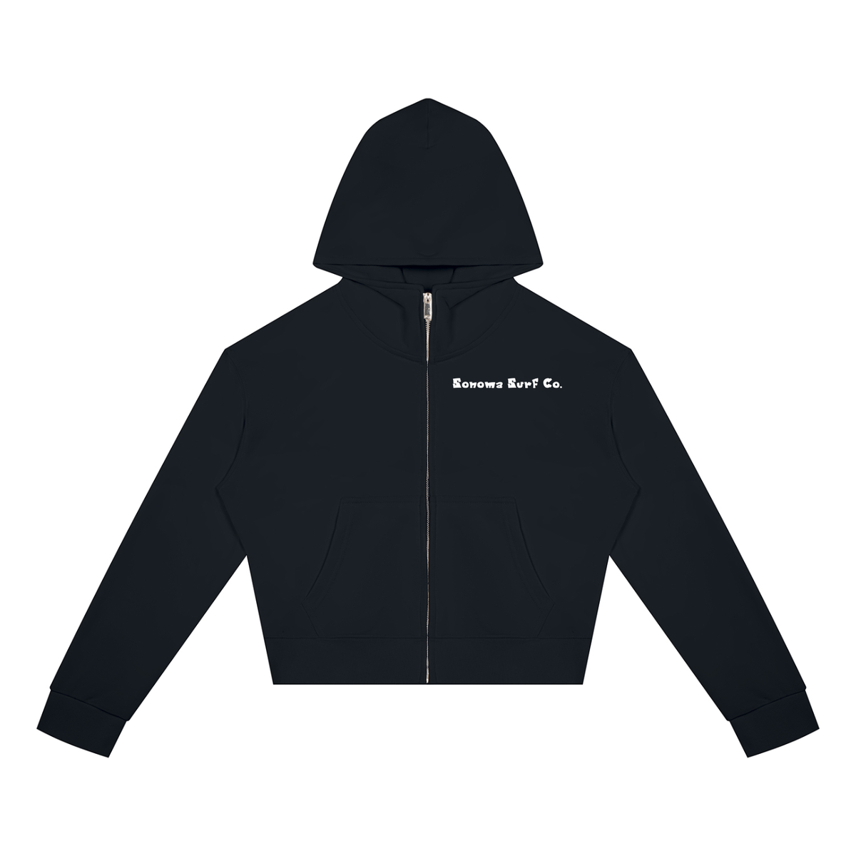 Women's Crop Full Zip Hoodie