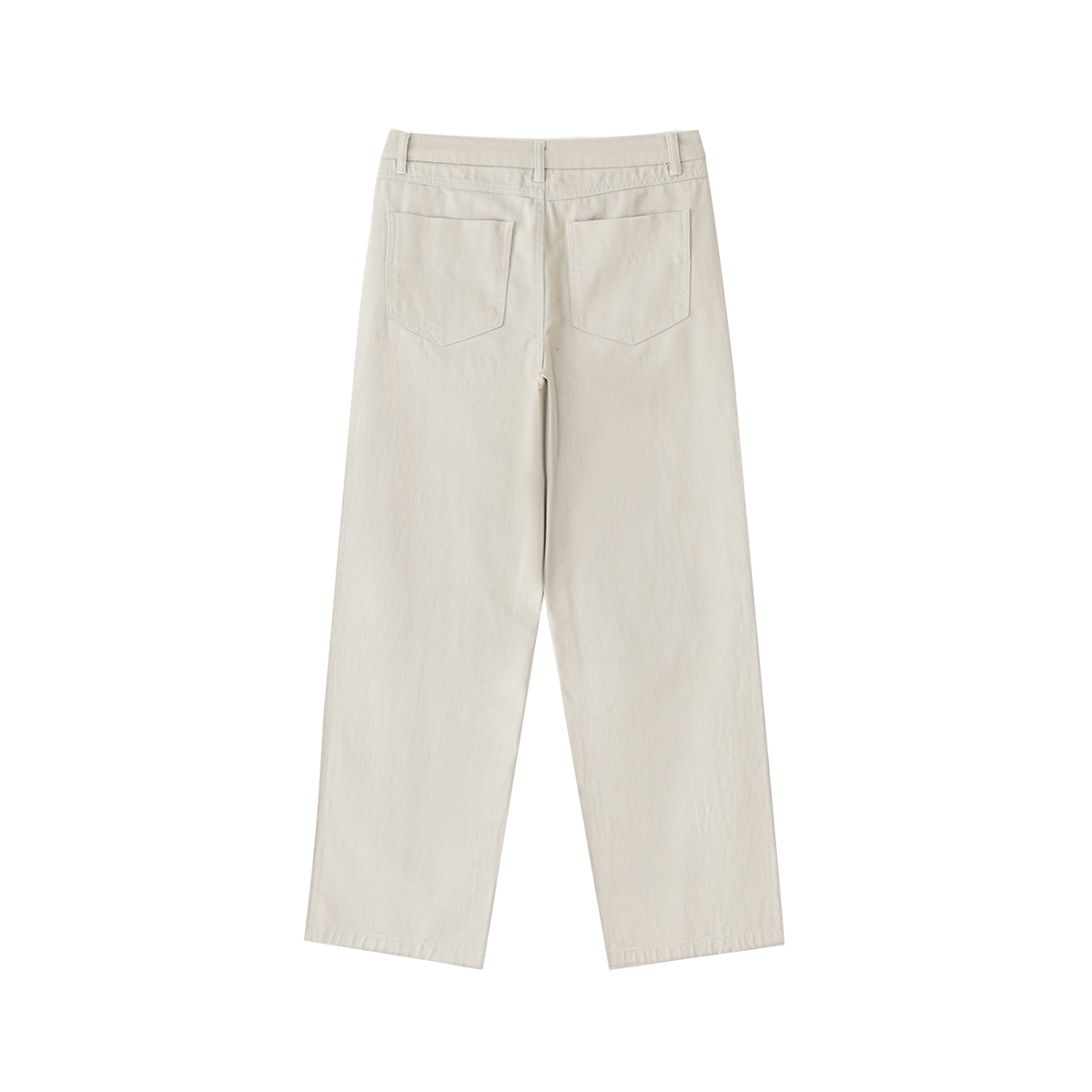 Heavyweight Cotton 'Shark Line'  Straight-Leg Pants