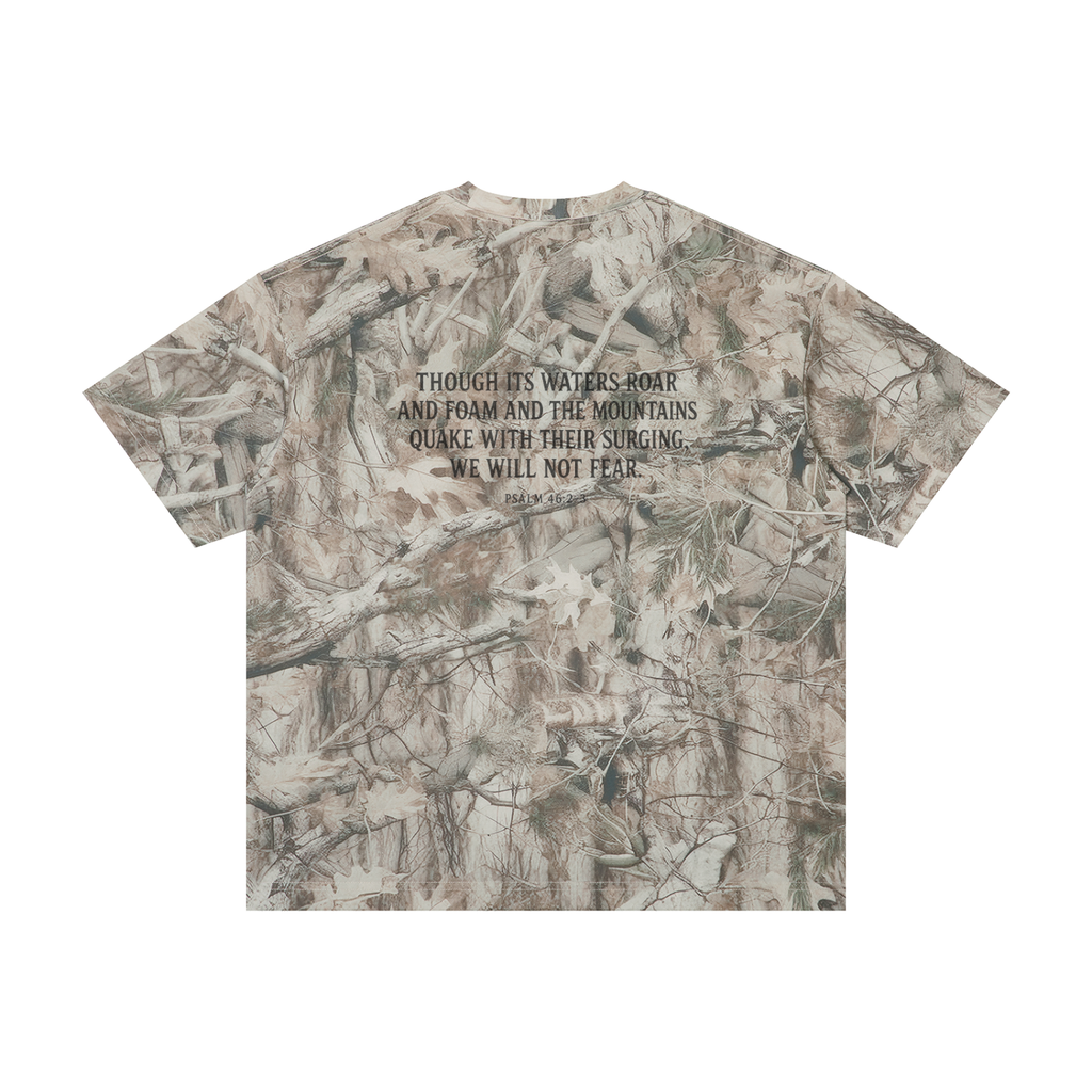 Unisex Camo Psalm Oversized T-Shirt
