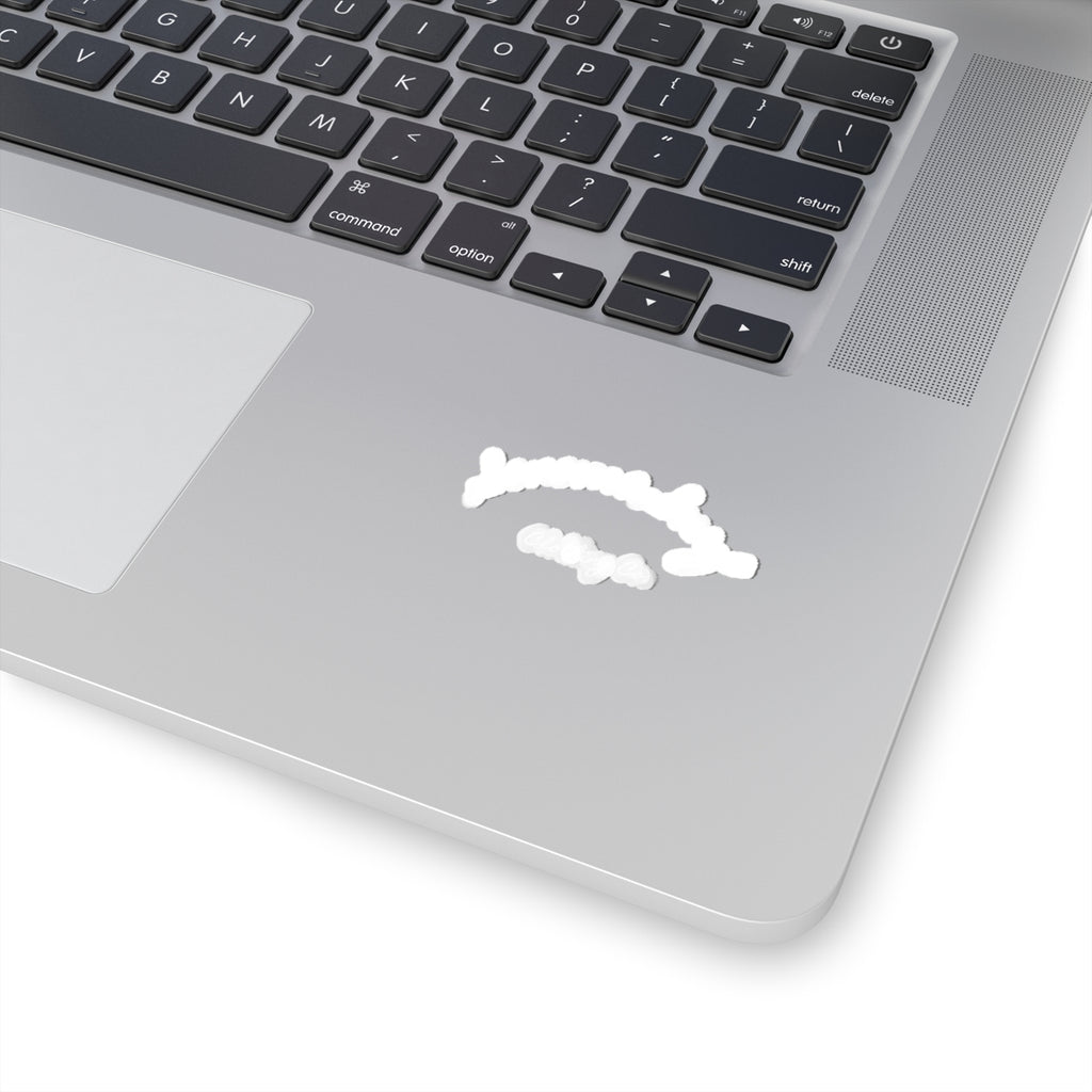 Handwritten Script Kiss-Cut Sticker – Minimal Laptop Decal