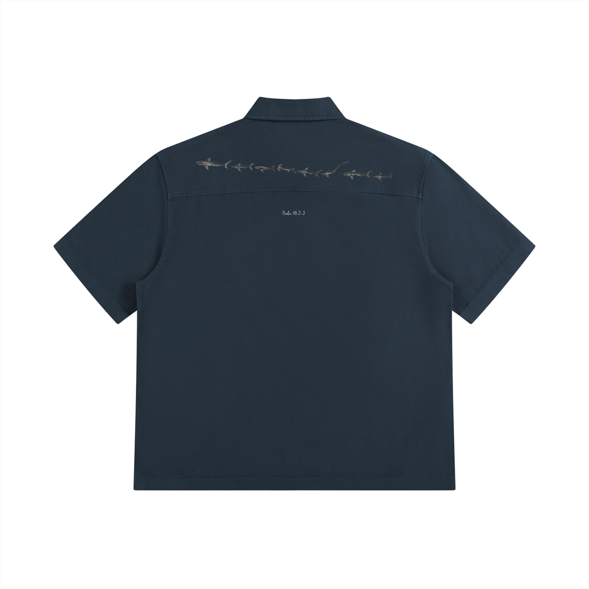 Unisex Boxy Short Sleeve Collared Shirt
