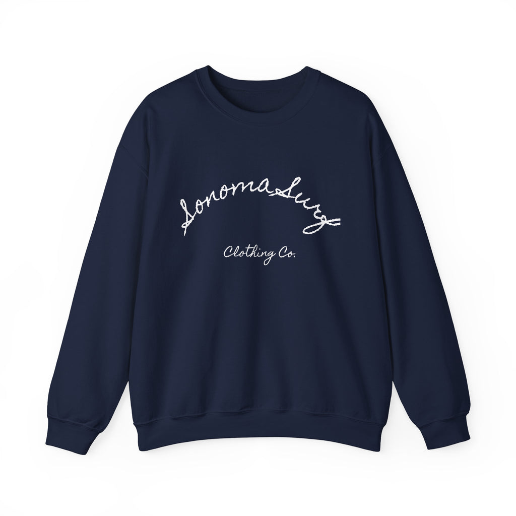 Classic White Crewneck Sweatshirt