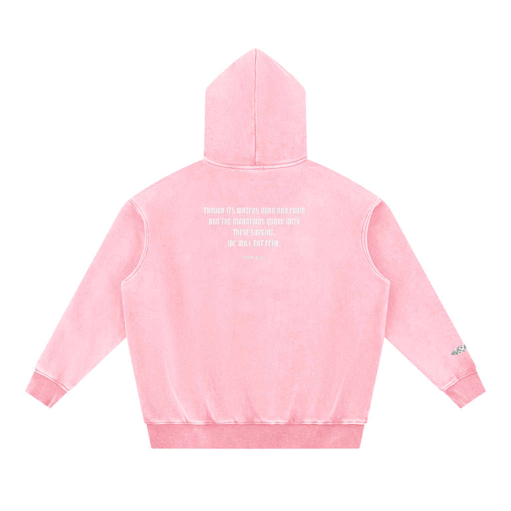 Snow Wash Fleece Oversize Hoodie
