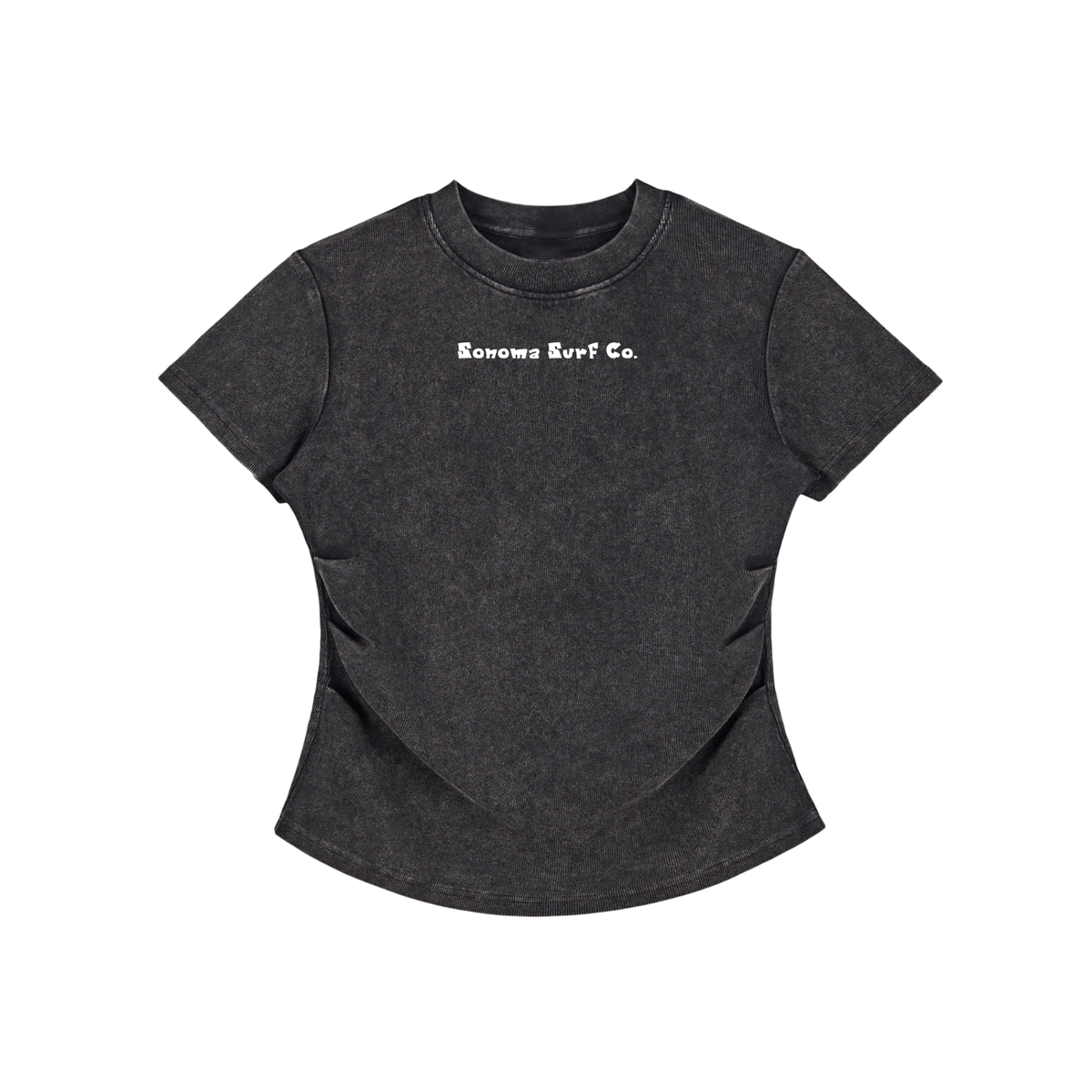 Vintage Washed Bodycon Cotton T-Shirt