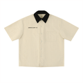 Contrast Collar 'Food Chain' Crew Shirt