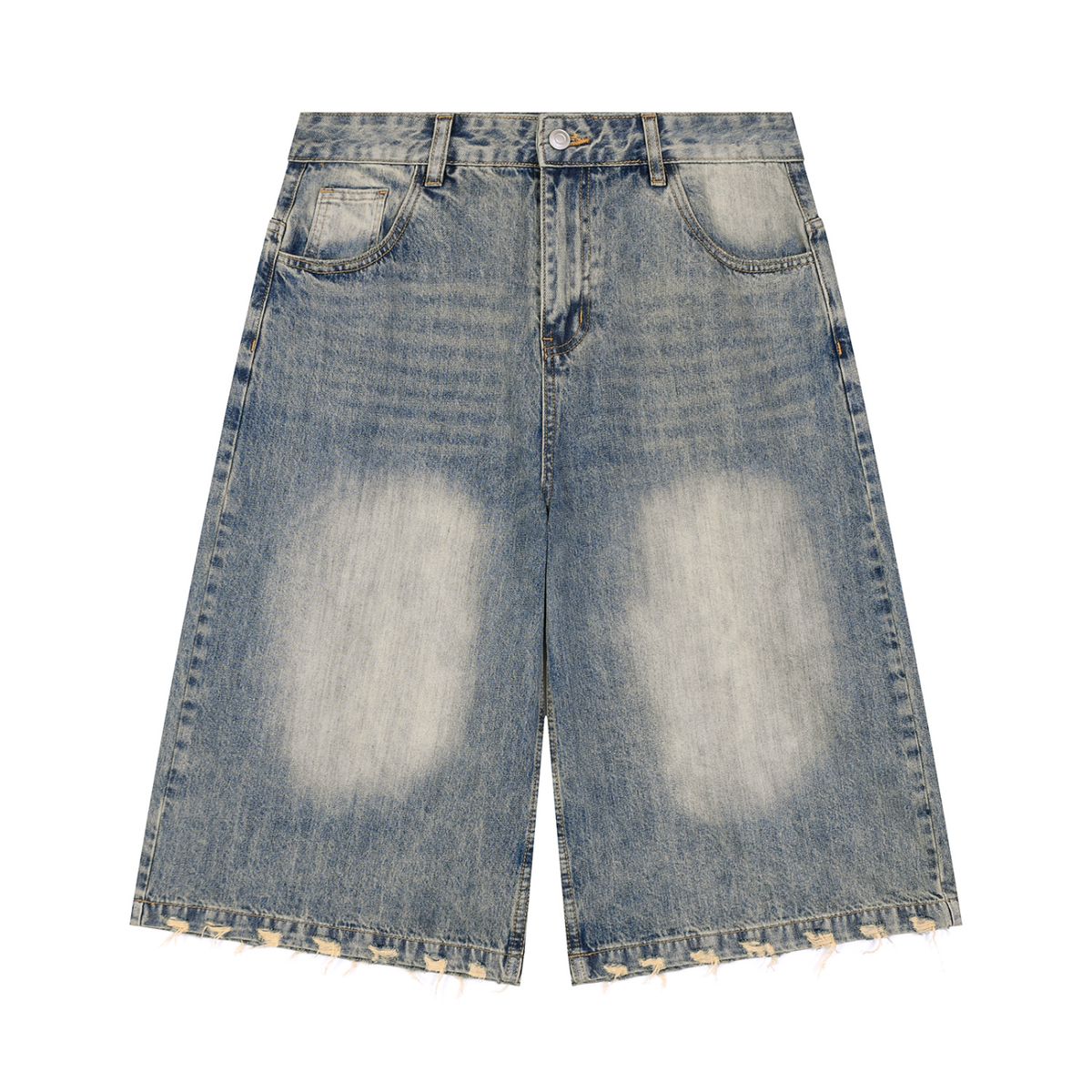 Men's Distressed Shark Denim Shorts