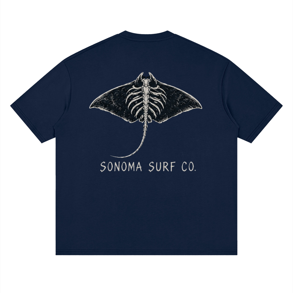 'Manta Ray' Loose Drop Shoulder T-Shirt