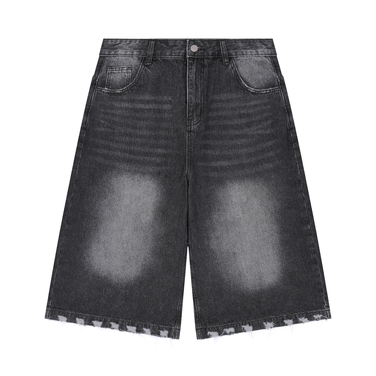 Men's Distressed Shark Denim Shorts