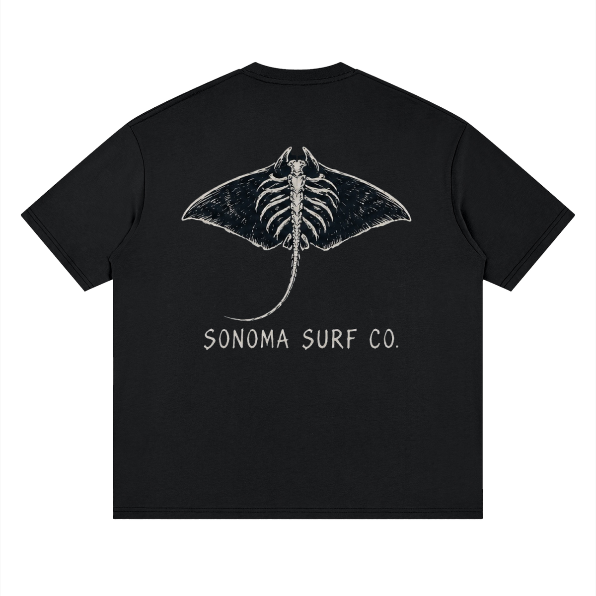'Manta Ray' Loose Drop Shoulder T-Shirt