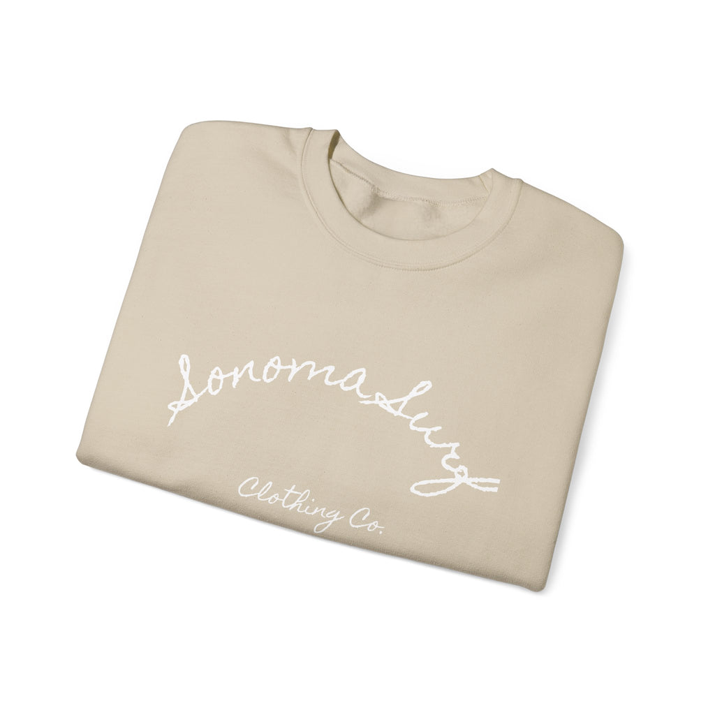 Classic White Crewneck Sweatshirt
