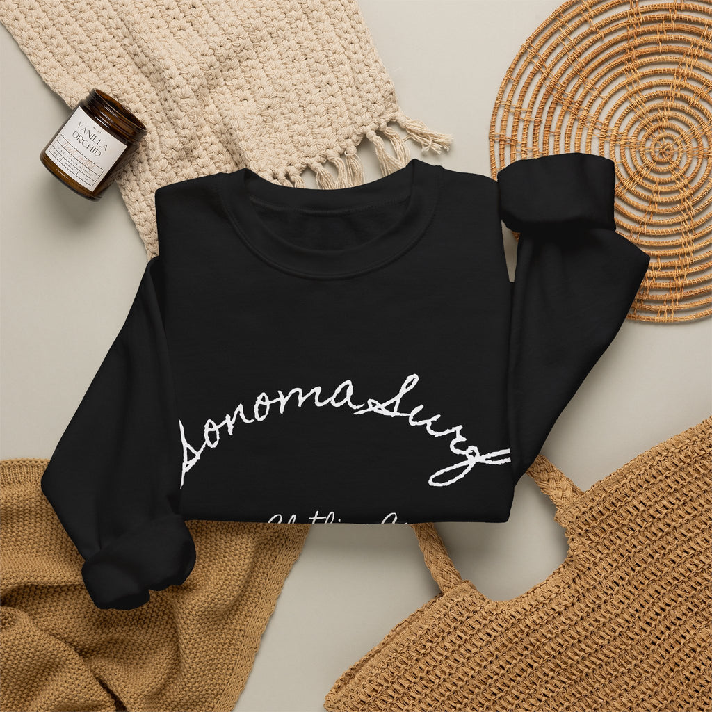 Classic White Crewneck Sweatshirt