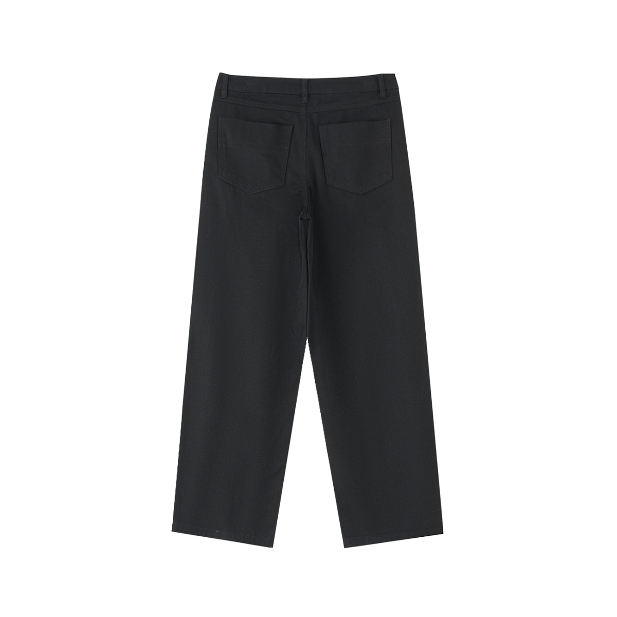 Heavyweight Cotton 'Shark Line'  Straight-Leg Pants