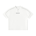 Unisex Oversized Piping Henley T-Shirt