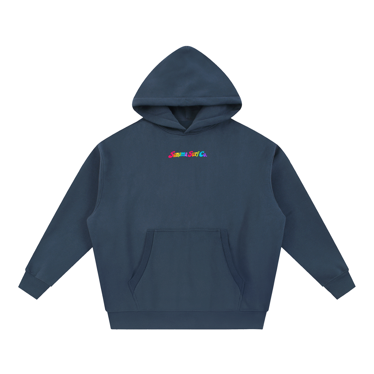 Men's "Sonoma Rainbow Fish" Oversized Boxy Fit Fleece Hoodie