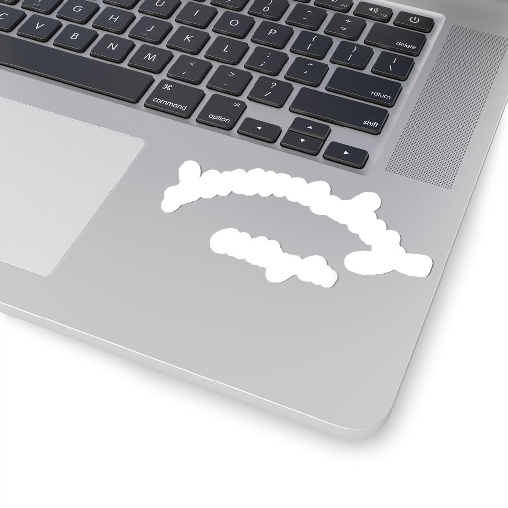 Handwritten Script Kiss-Cut Sticker – Minimal Laptop Decal