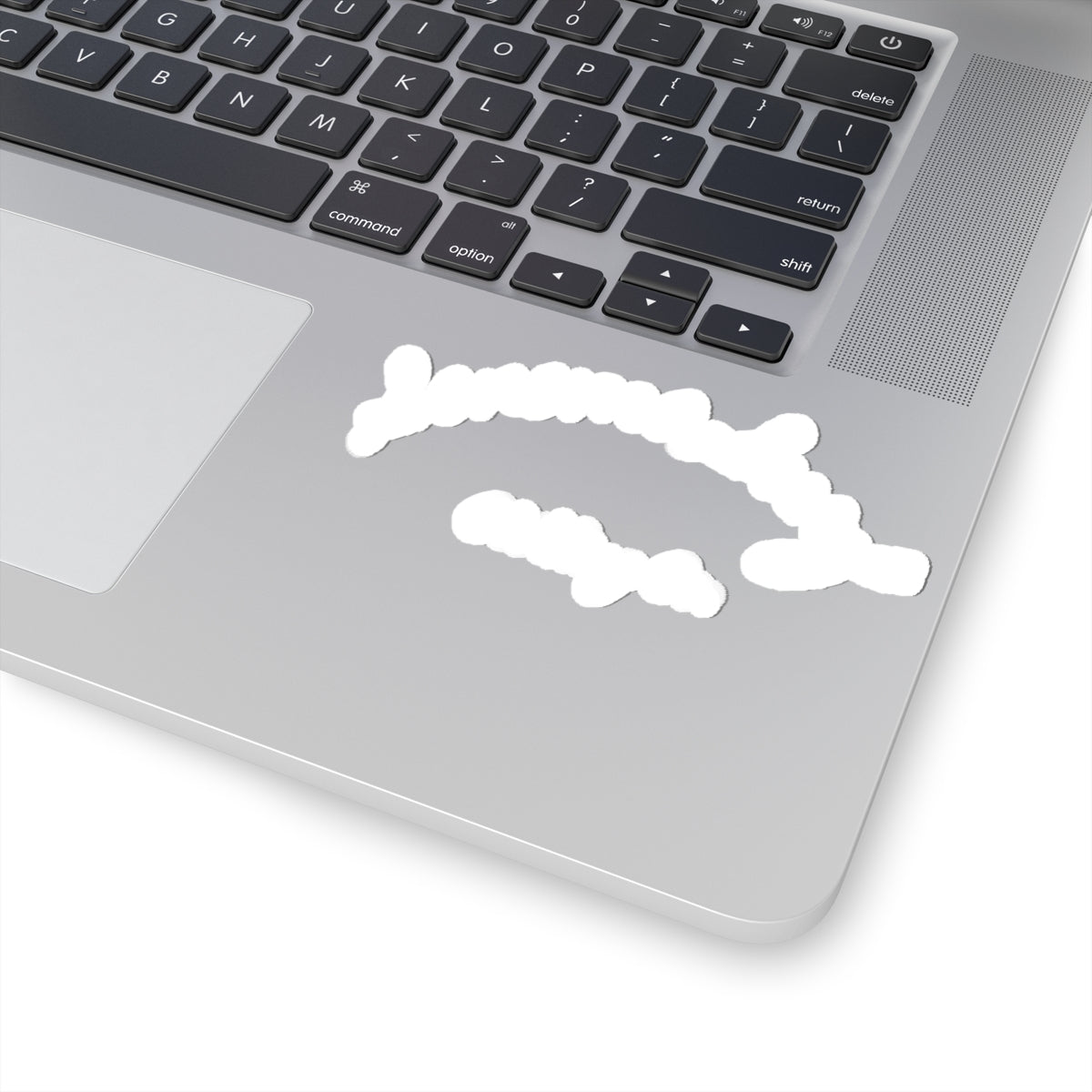 Handwritten Script Kiss-Cut Sticker – Minimal Laptop Decal