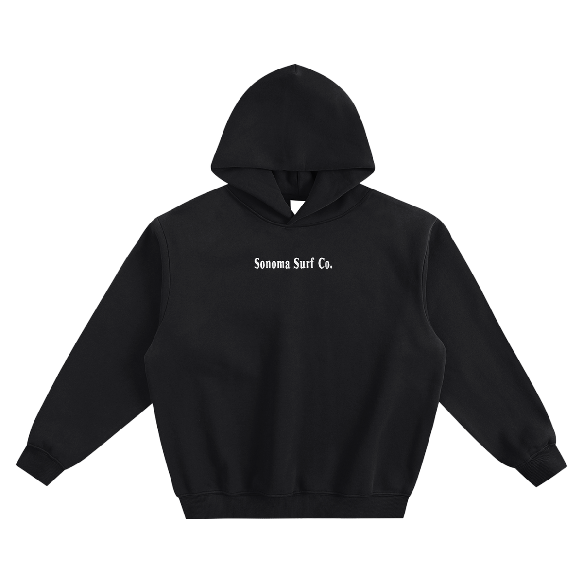 Embroidered Verse Fleeced Boxy Hoodie