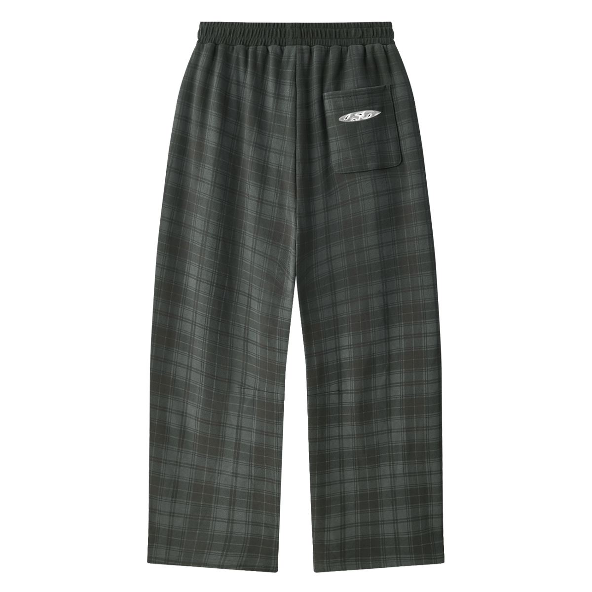 Men's Plaid Straight Leg Pants