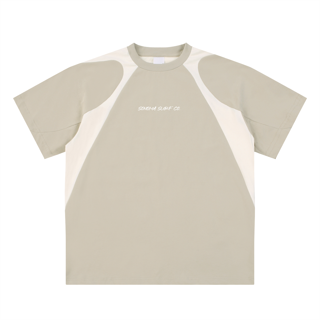 Men's Contrast Panel Cotton T-Shirt