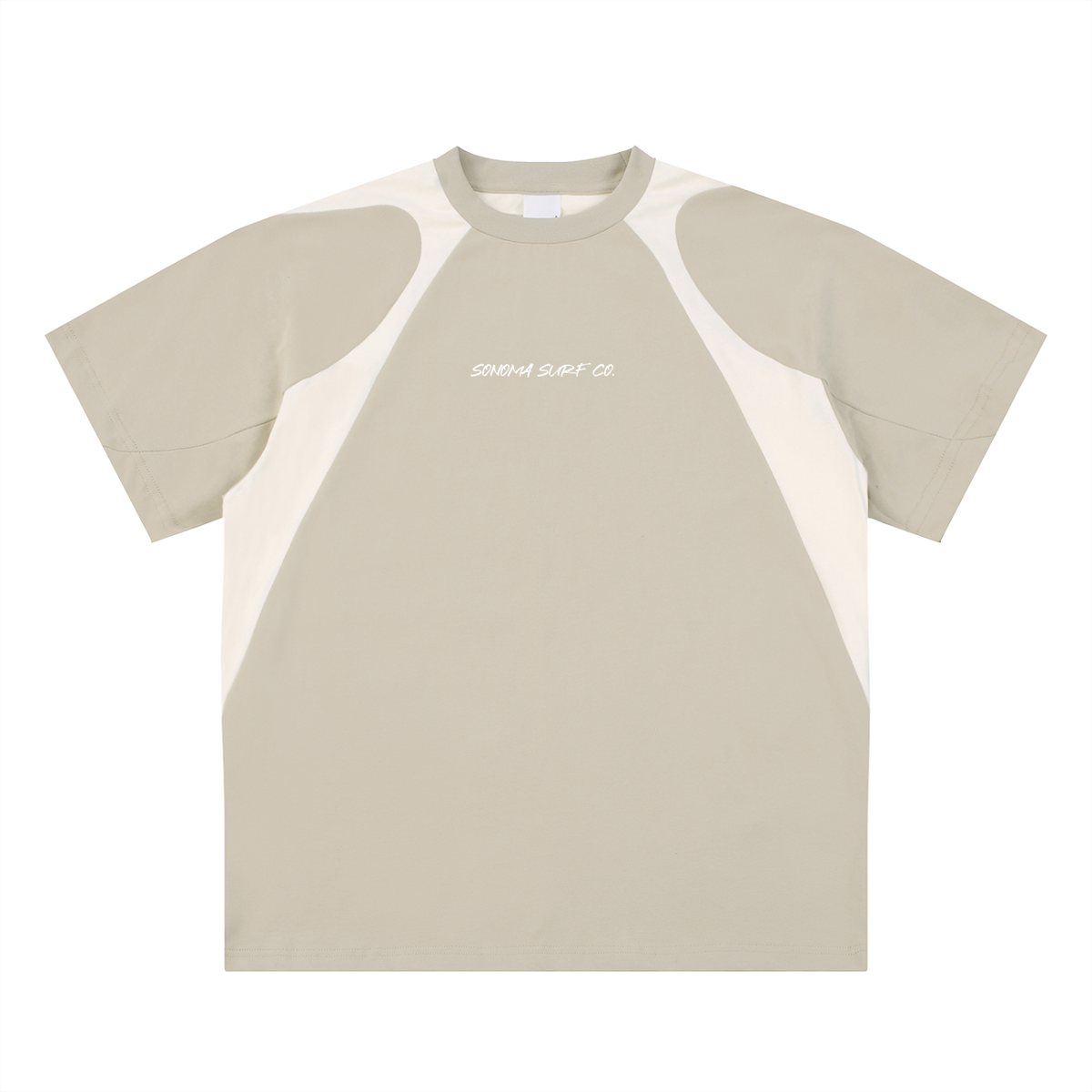 Men's Contrast Panel Cotton T-Shirt