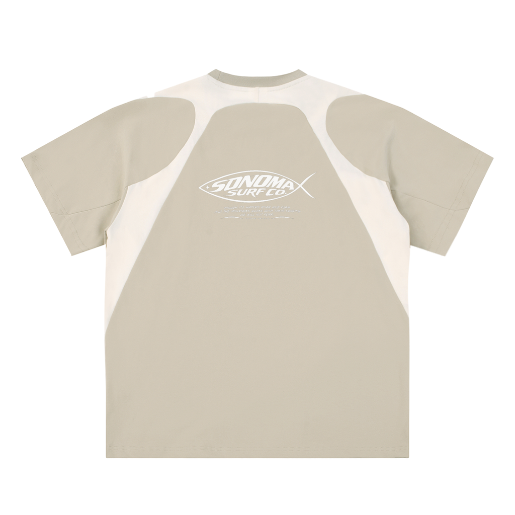 Men's Contrast Panel Cotton T-Shirt