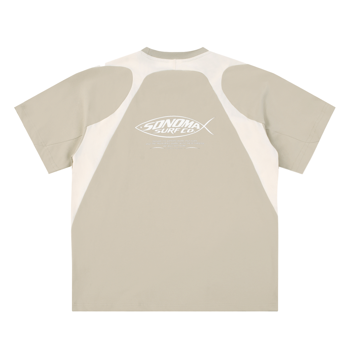 Men's Contrast Panel Cotton T-Shirt