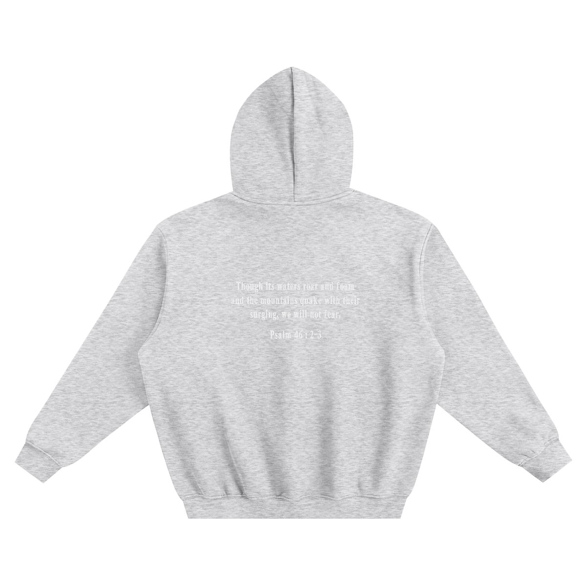 Embroidered Verse Fleeced Boxy Hoodie