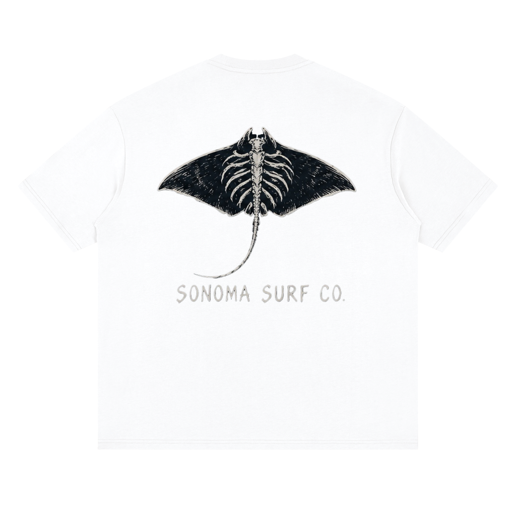 'Manta Ray' Loose Drop Shoulder T-Shirt