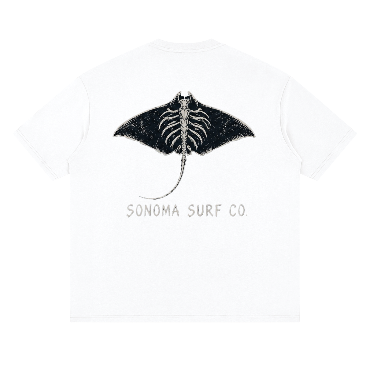 'Manta Ray' Loose Drop Shoulder T-Shirt