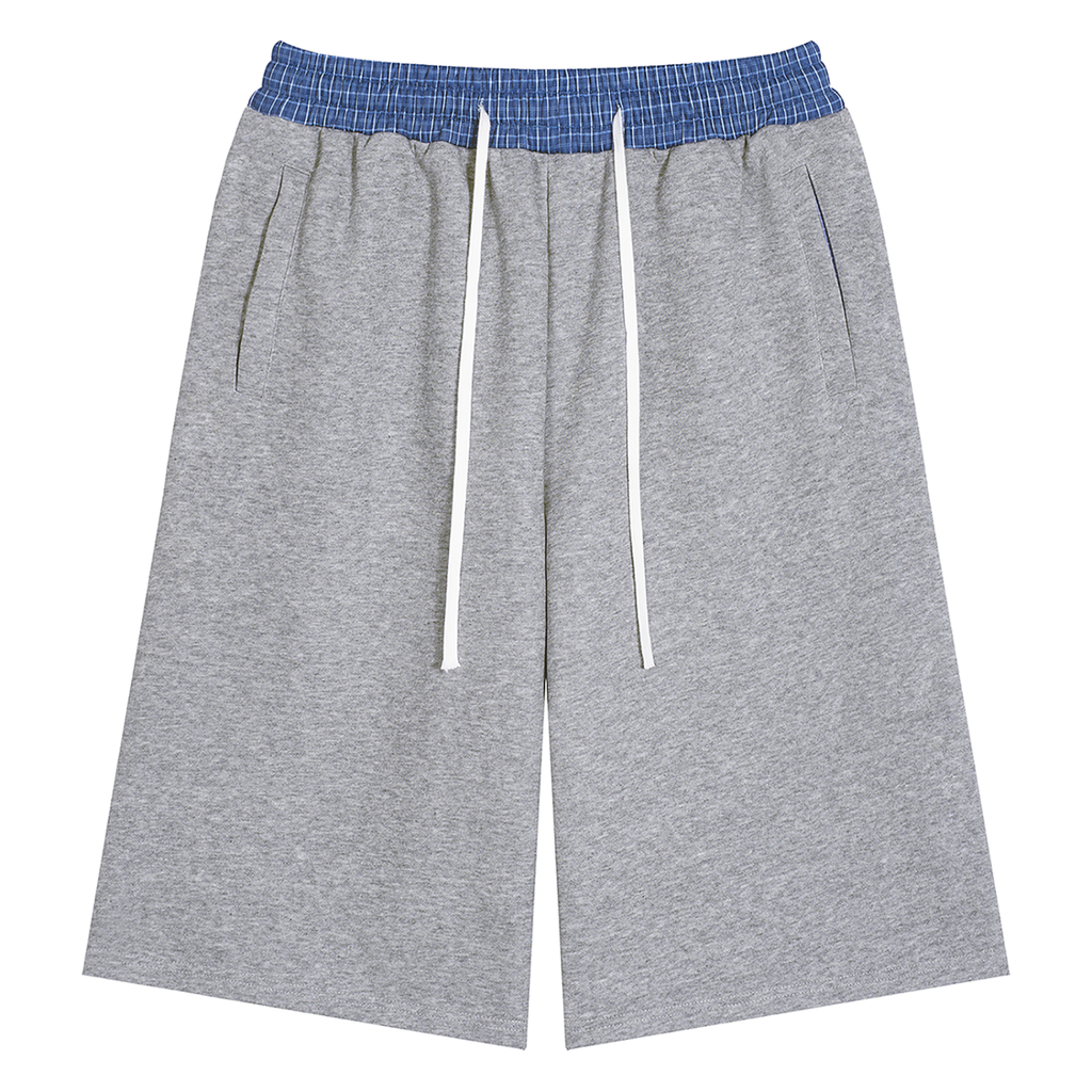 Men's Plaid Waistband Shorts