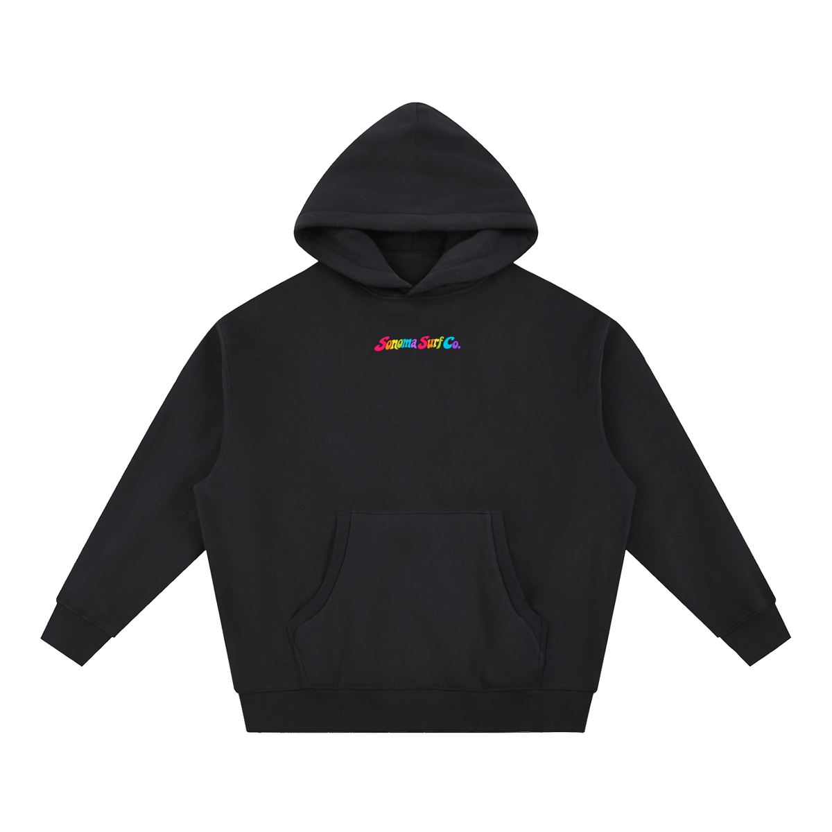 Men's "Sonoma Rainbow Fish" Oversized Boxy Fit Fleece Hoodie